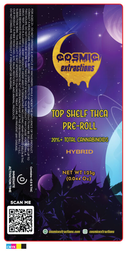 Cosmic Extractions THCA Preroll