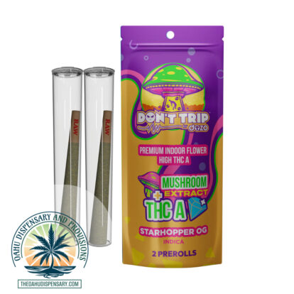 DOZO Don't Trip Mushroom + THCA Diamond Infused Prerolls - 2 Pack of 1G Prerolls