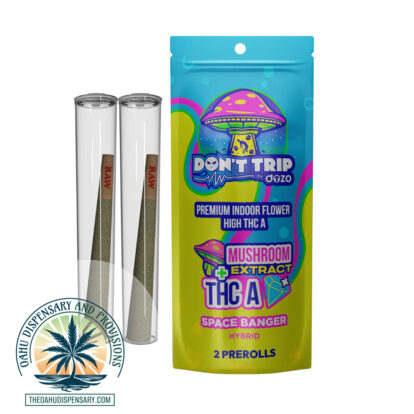 DOZO Don't Trip Mushroom + THCA Diamond Infused Prerolls - 2 Pack of 1G Prerolls