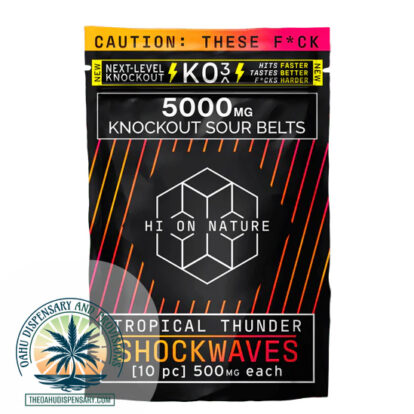 Hi On Nature Knockout Sour Belts - 5000MG THC