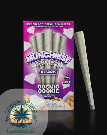 Munchies™ THCA Diamond Infused Prerolls - 5 Pack of 1 Gram Joints