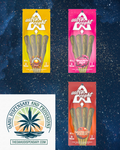 Astro Eight High Terpene Extract Prerolls - 4 Count