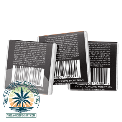 THD Chocolate Squares - 15MG CBD 15MG THC 1:1